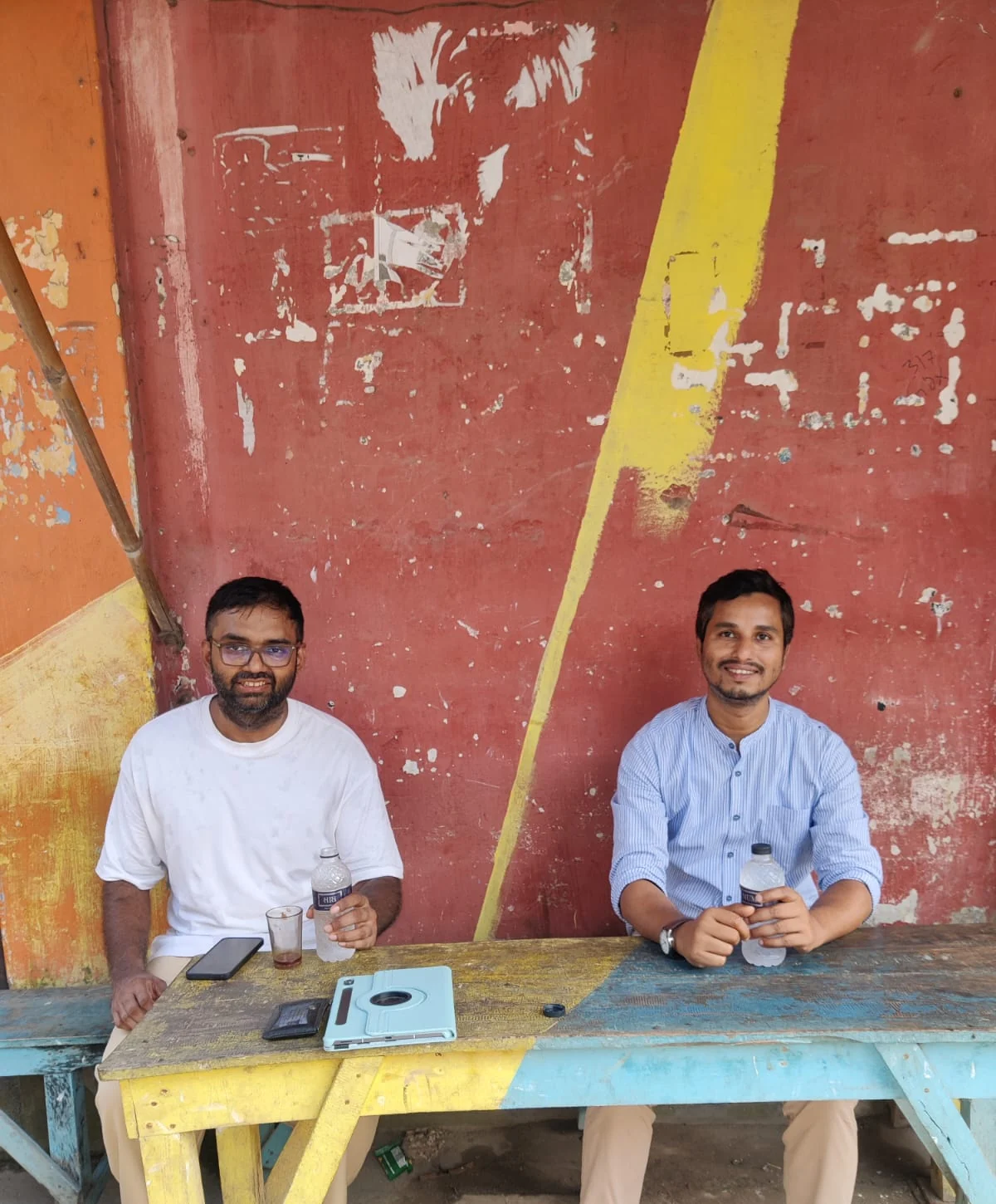 Cultivera team members in conversation during field work in Bangladesh